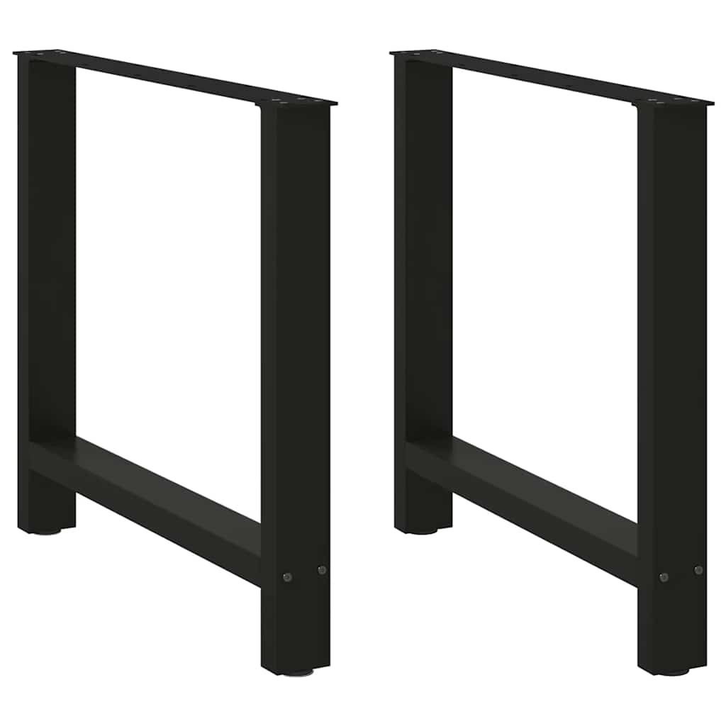 Coffee Table Legs Black 2 pcs 80x(72-73) cm Steel - Brittle & Co