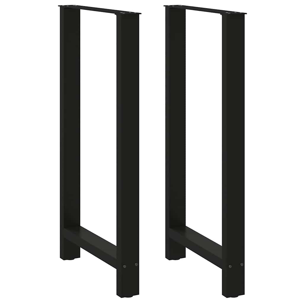 Coffee Table Legs Black 2 pcs 60x(110-111) cm Steel - Sid & Sam