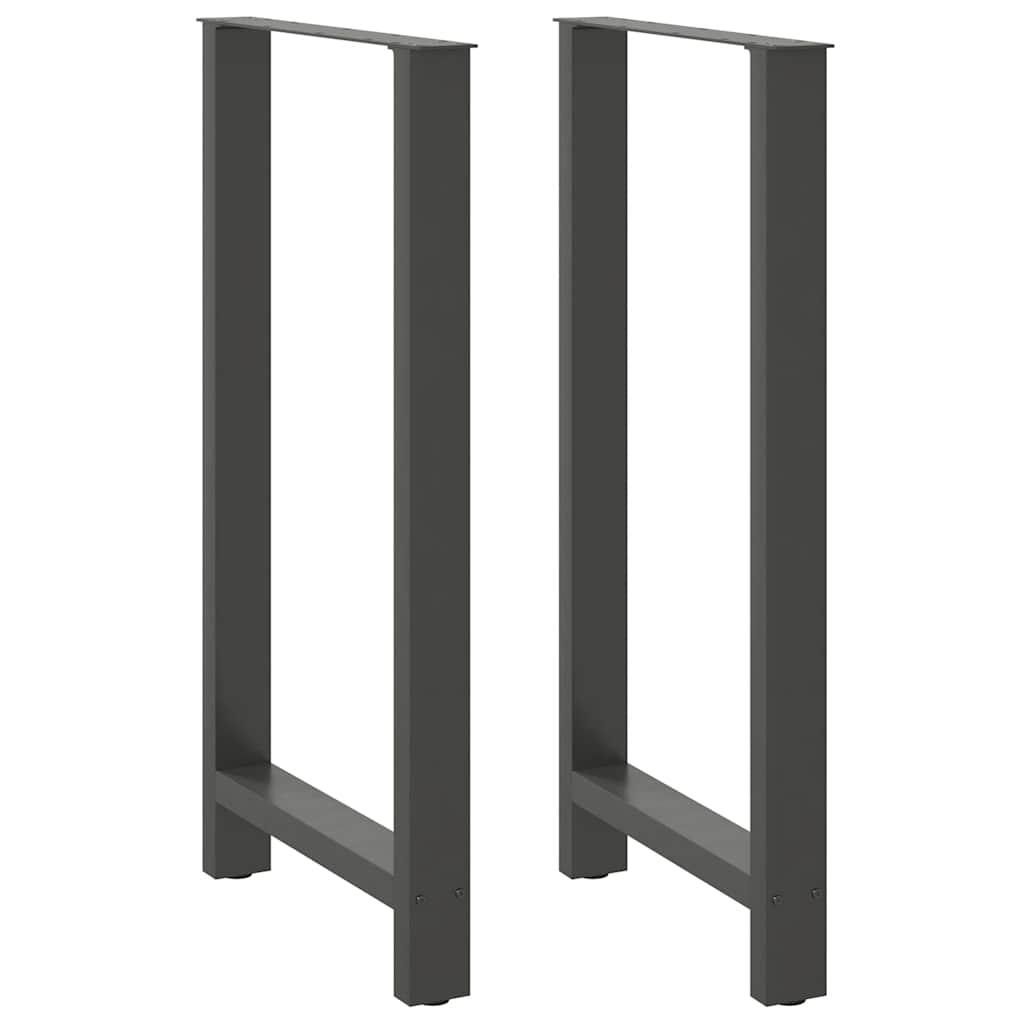 Coffee Table Legs Anthracite 2 pcs 60x(110-111) cm Steel - Tyrell & Tyrell