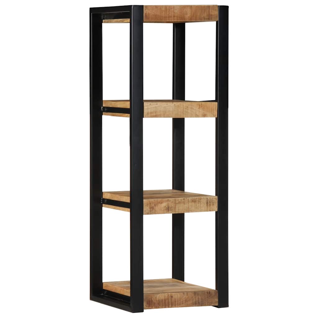 Wall Shelf 35x35x100 cm Solid Rough Wood Mango - Discount Dealers