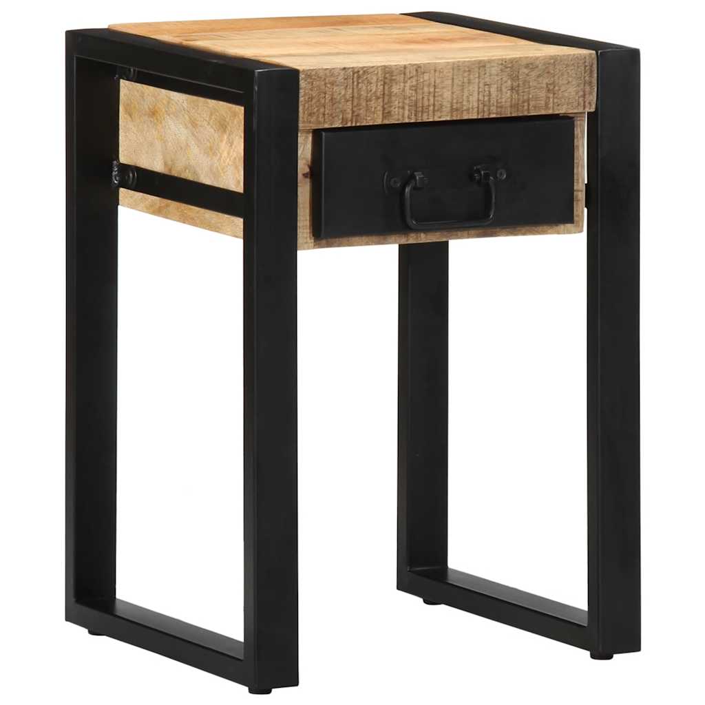 Side Table 35x35x50 cm Solid Rough Wood Mango - All Things Good