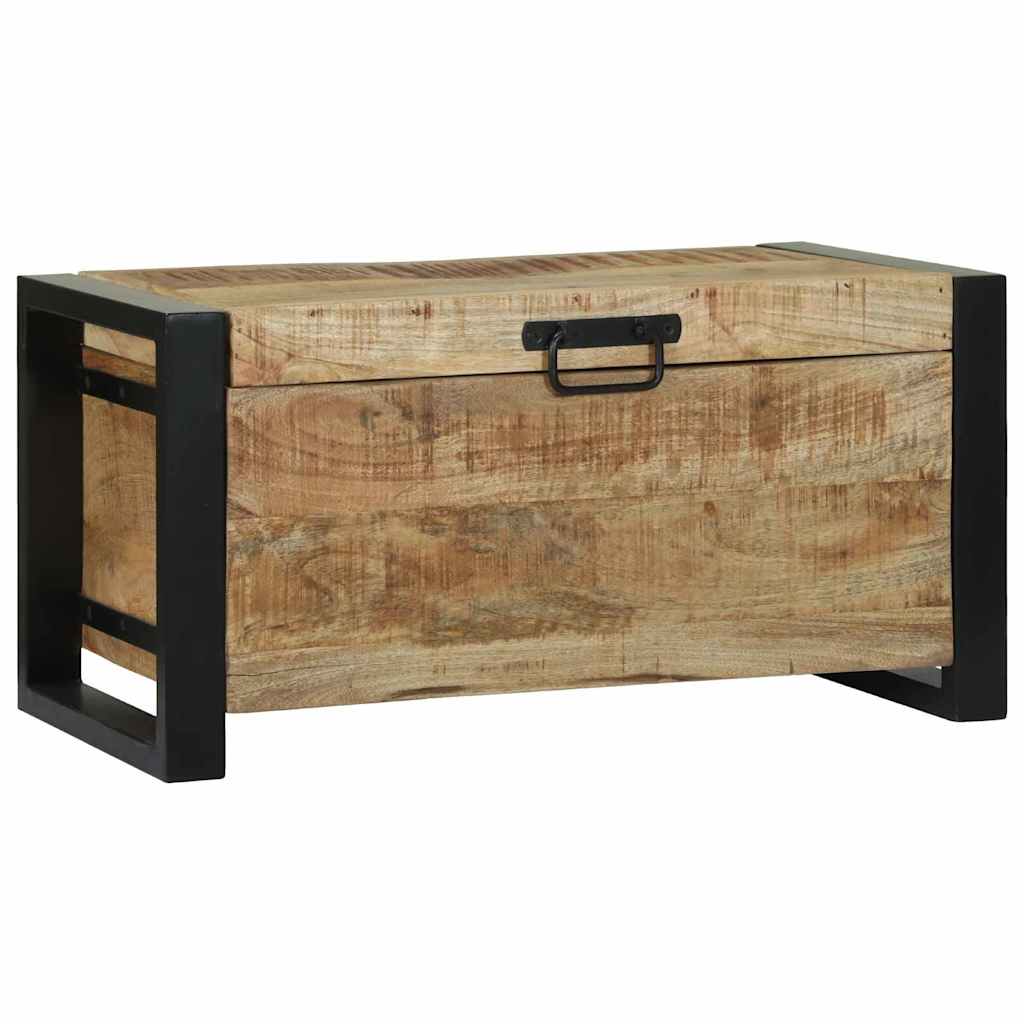 Storage Chests 60x30x30cm Solid Mango Wood and Metal - Design Hut