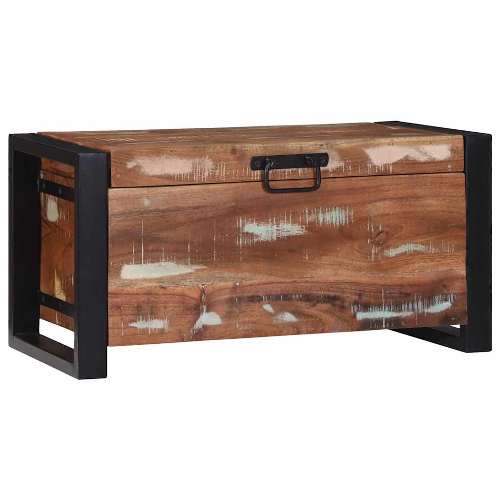 Storage Chests 60x30x30cm Solid Reclaimed Wood and Metal - Sid & Sam