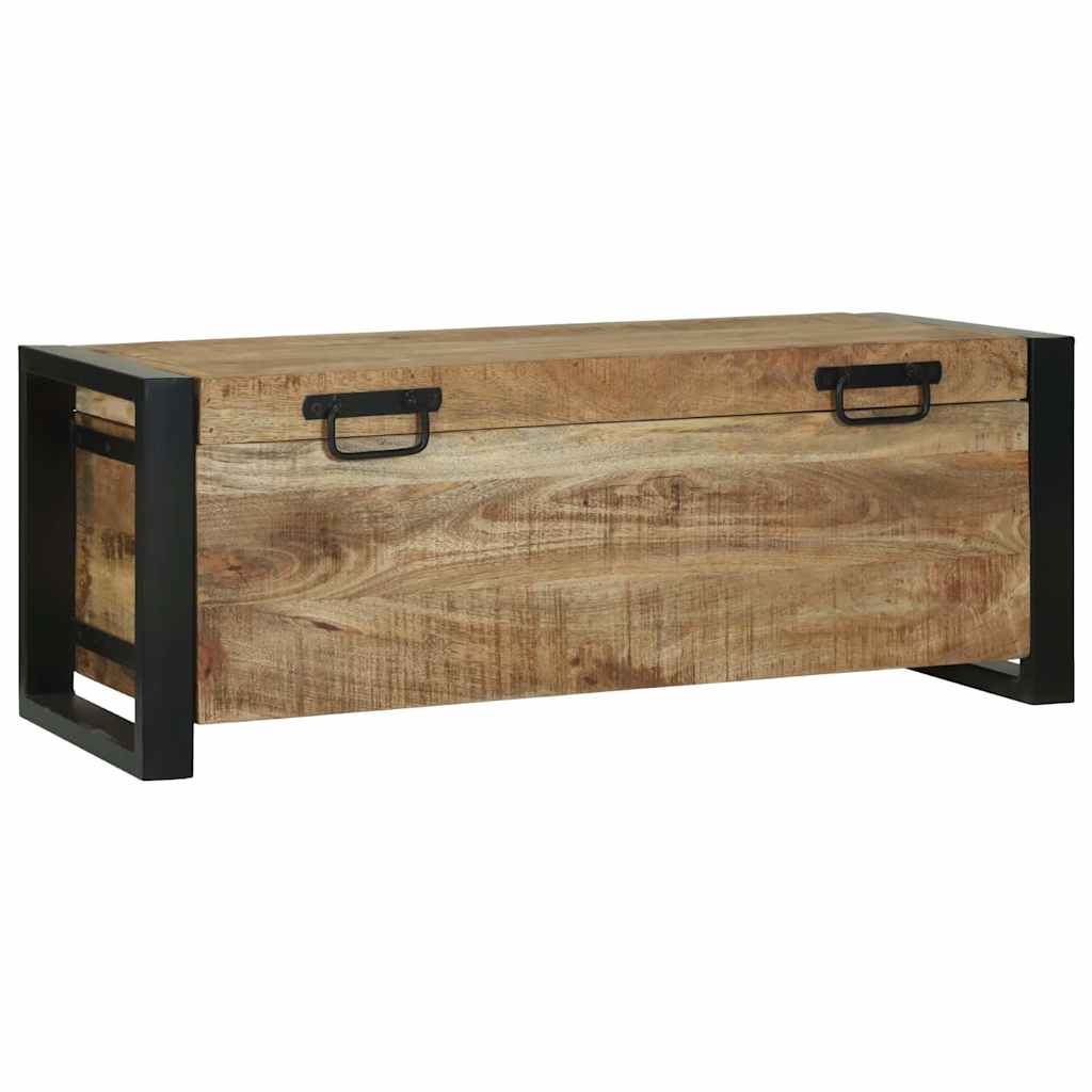Storage Chests 80x30x30cm Solid Mango Wood and Metal - Casper Homes