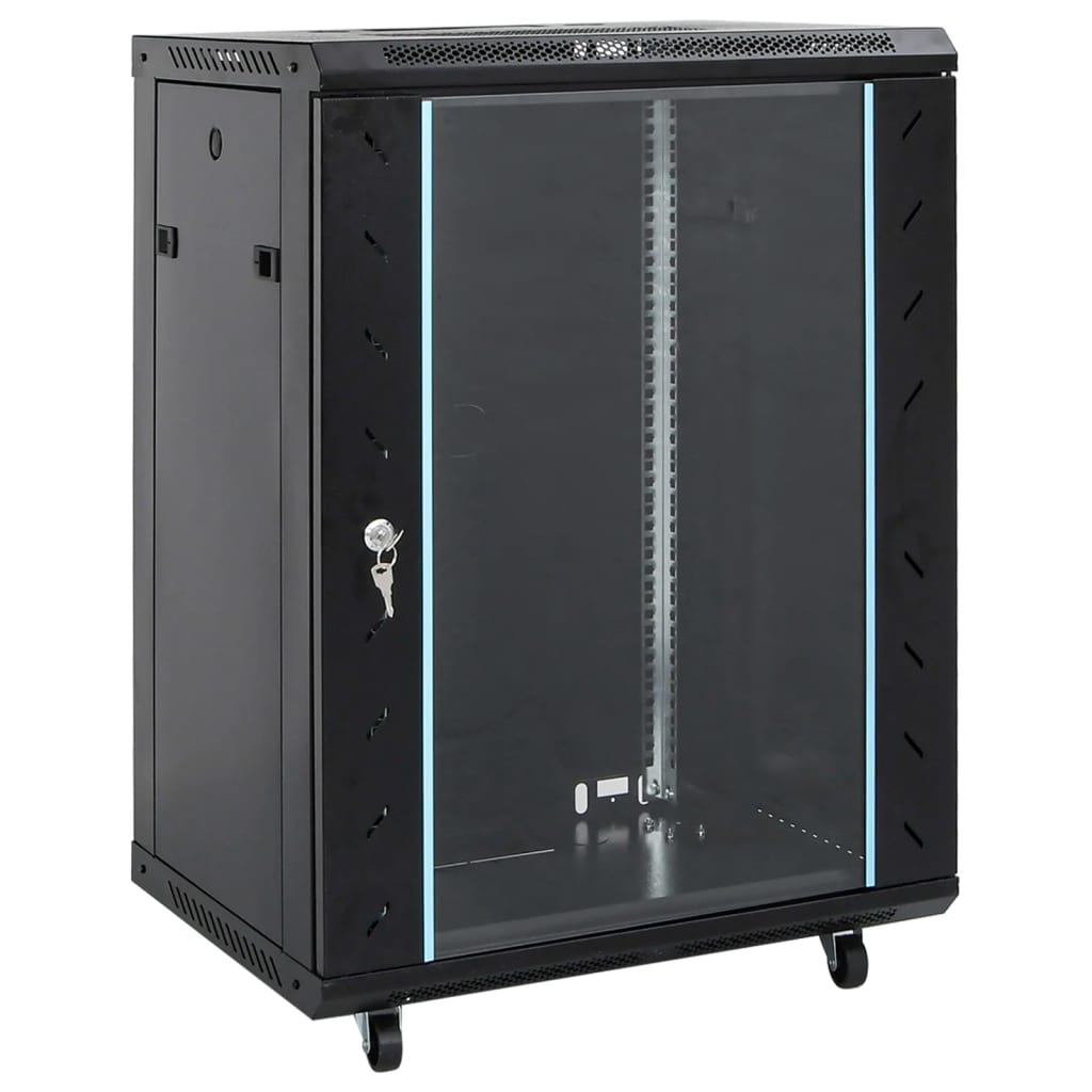 15U Network Cabinet 19" IP20 Black 53x40x80 cm - Brittle & Co