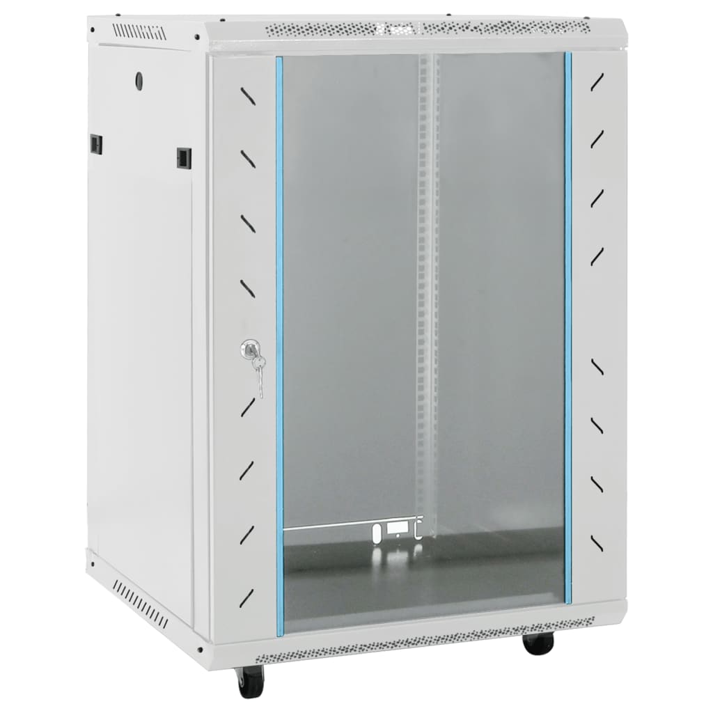 15U Network Cabinet 19" IP20 Grey 53x40x80 cm - Brittle & Co
