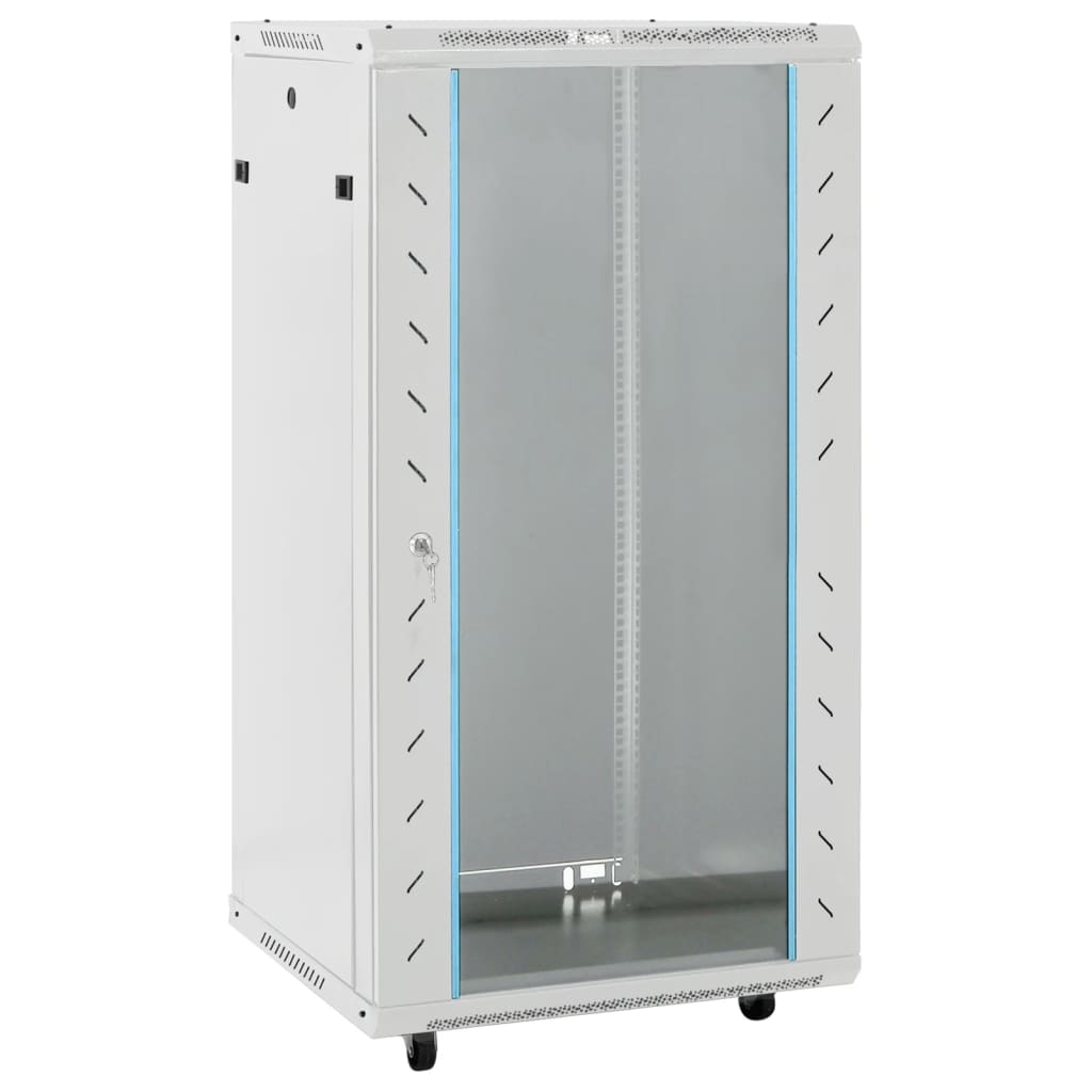 22U Network Cabinet 19" IP20 Grey 60x60x120 cm - Charlotte Dunes