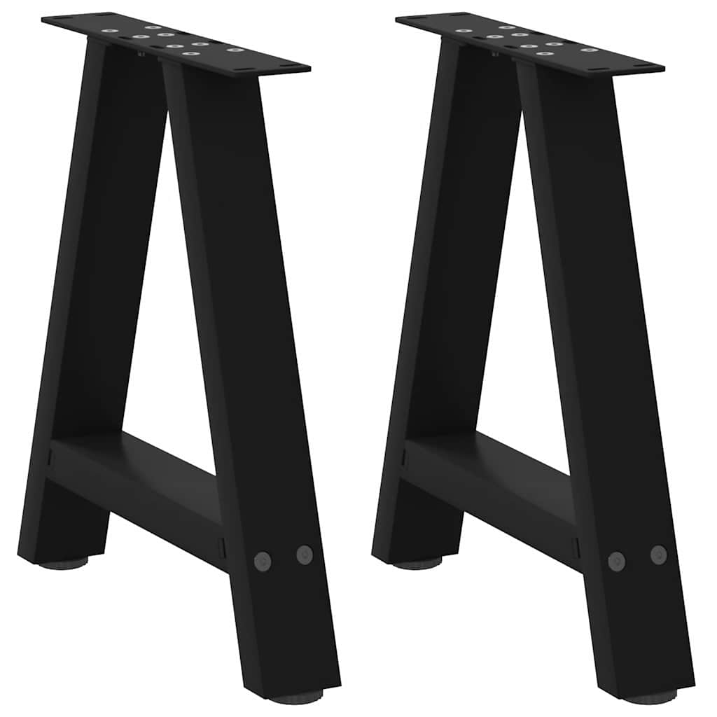 Coffee Table Legs A-Shaped 2 pcs Black 38x(42-43) cm Steel - Brittle & Co