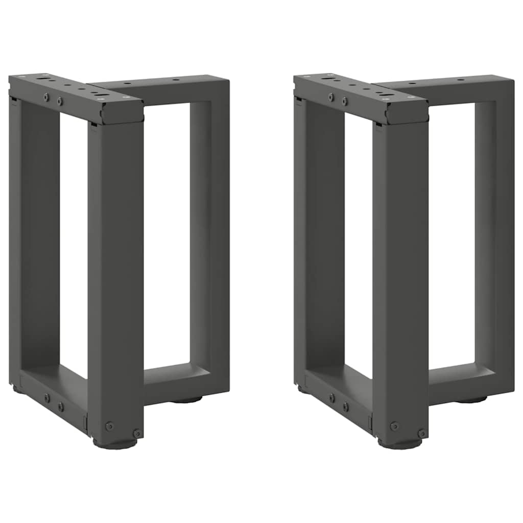 Coffee Table Legs T-Shaped 2 pcs Anthracite 38x25x(42-43) cm Steel - Tyrell & Tyrell