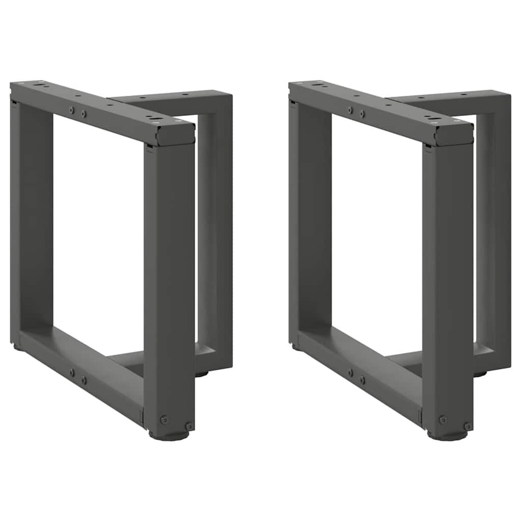 Coffee Table Legs T-Shaped 2 pcs Anthracite 50x25x(42-43) cm Steel - Tyrell & Tyrell