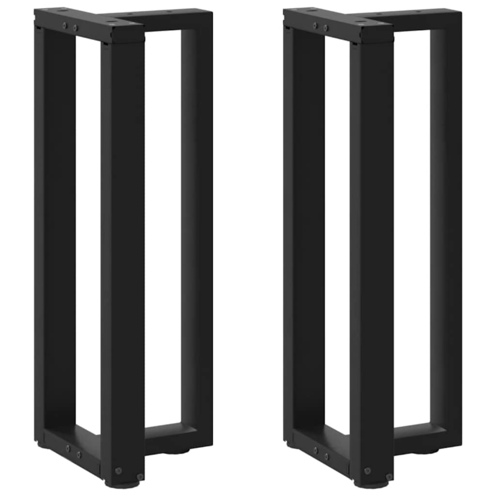 Console Table Legs T-Shaped 2 pcs Black 38x25x(72-73) cm Steel - Design Hut