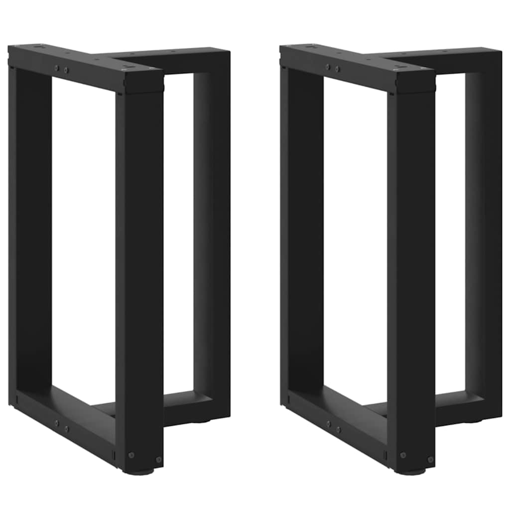Dining Table Legs T-Shaped 2 pcs Black 50x35x(72-73) cm Steel - Tyrell & Tyrell