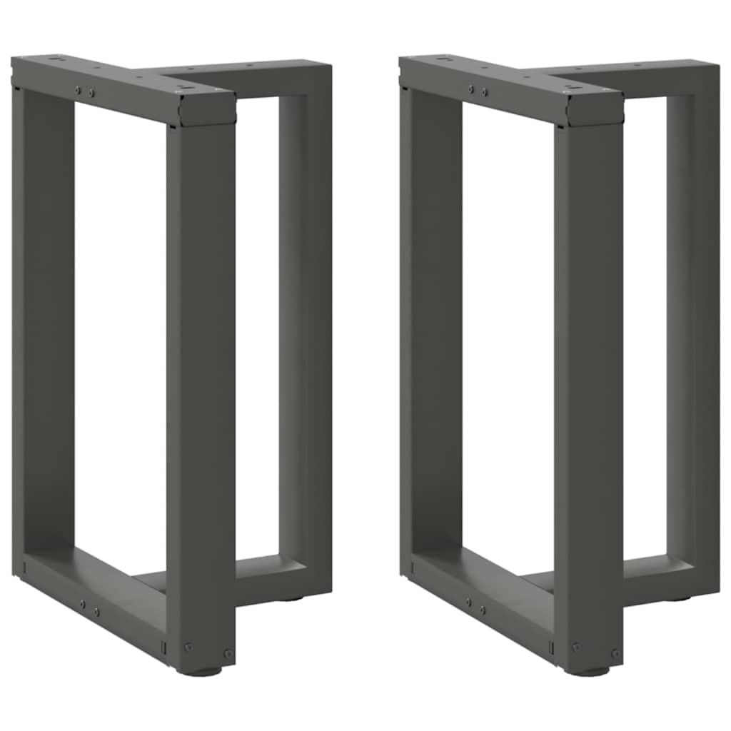 Dining Table Legs T-Shaped 2 pcs Anthracite 50x35x(72-73) cm Steel - Charlotte Dunes