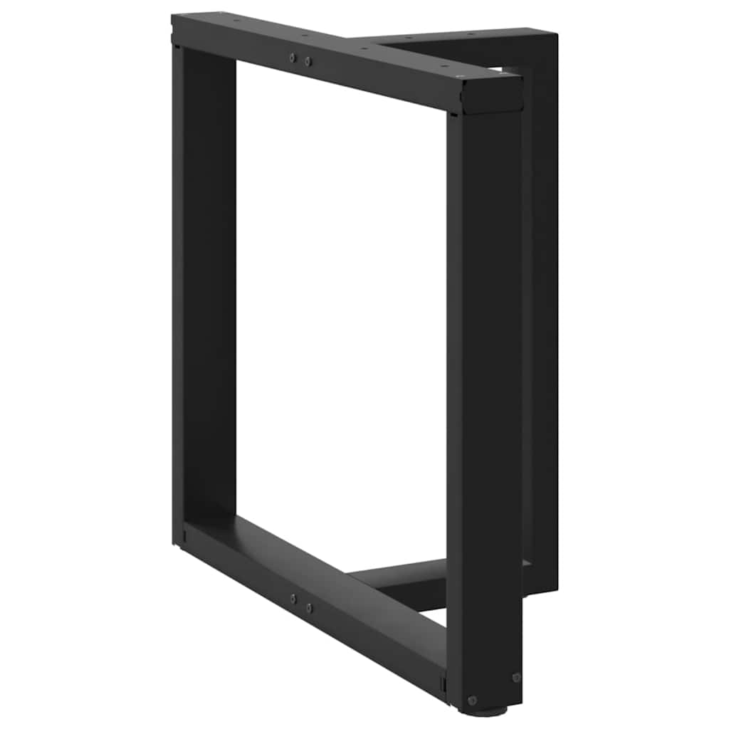 Dining Table Legs T-Shaped 2 pcs Black 70x35x(72-73) cm Steel - Decor Base