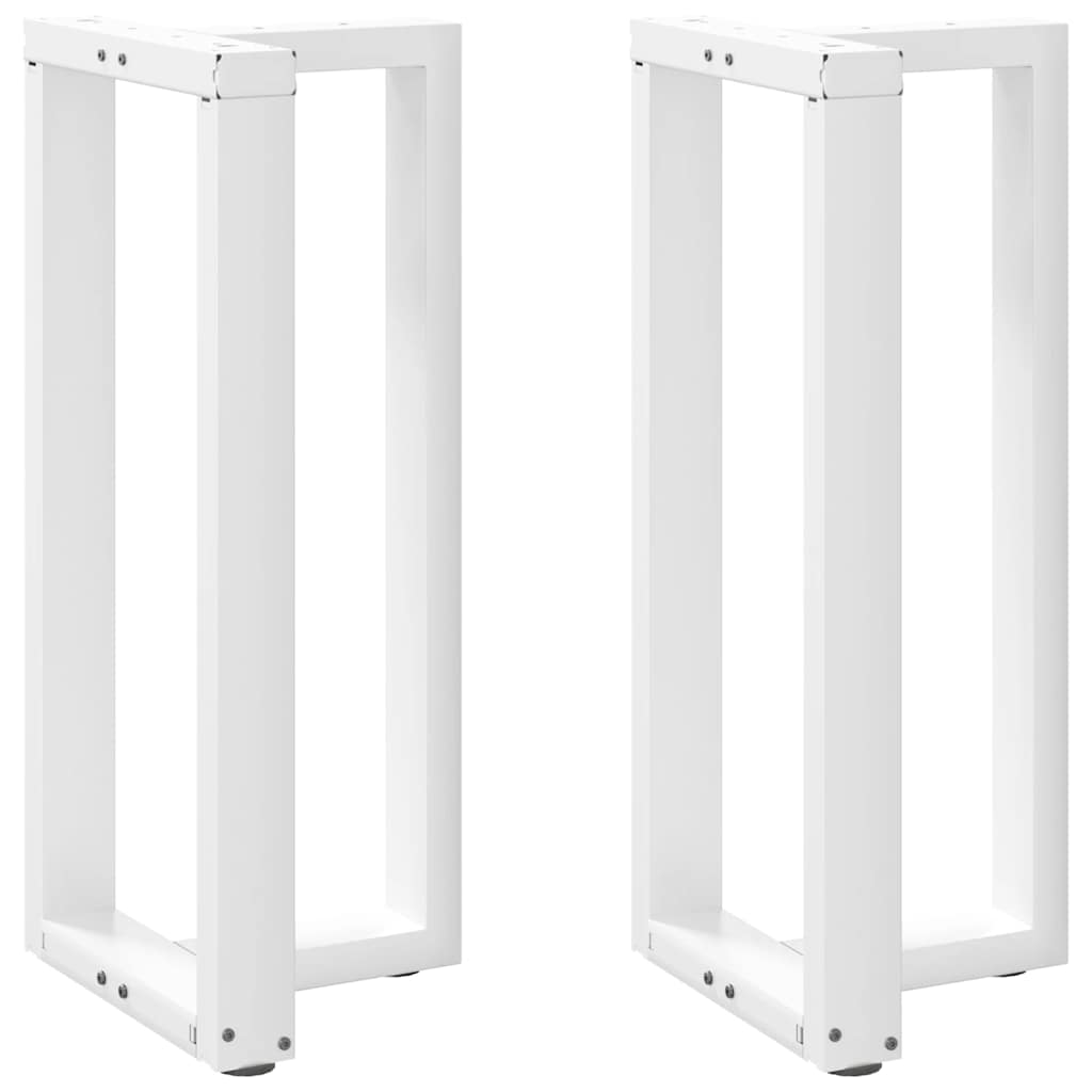 Bar Table Legs T-Shaped 2 pcs White 50x35x(90-91) cm Steel - Sid & Sam