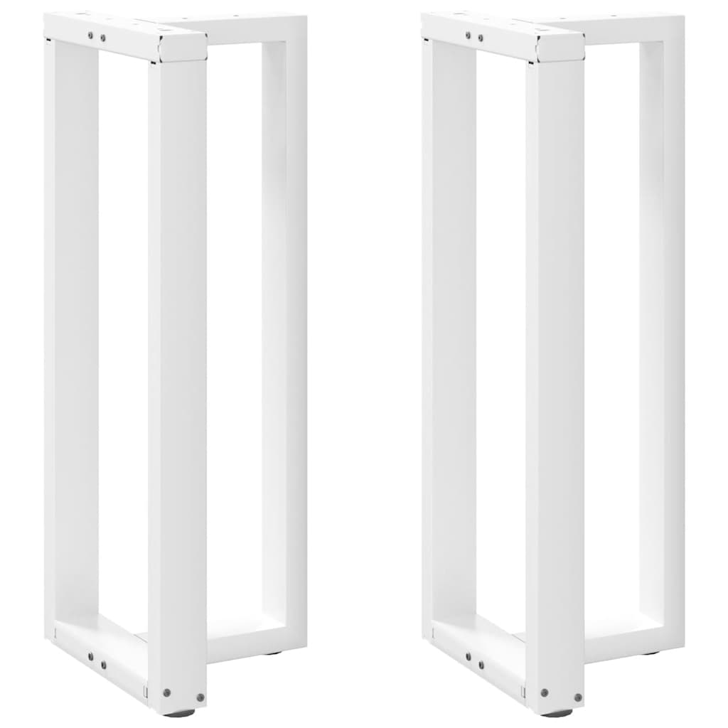 Bar Table Legs T-Shaped 2 pcs White 40x35x(100-101) cm Steel - Merkel Designers