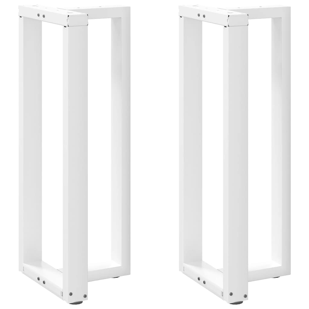 Bar Table Legs T-Shaped 2 pcs White 50x35x(100-101) cm Steel - Casper Homes