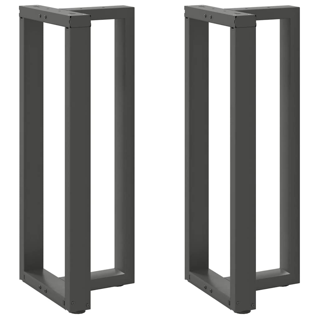 Bar Table Legs T-Shaped 2 pcs Anthracite 50x35x(100-101) cm Steel - Merkel Designers