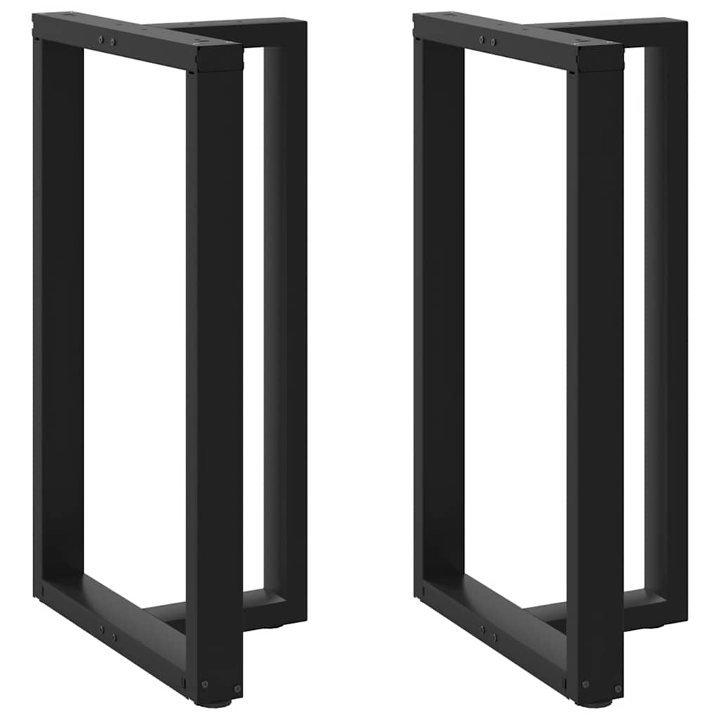 Bar Table Legs T-Shaped 2 pcs Black 60x35x(100-101) cm Steel - The Home Maker