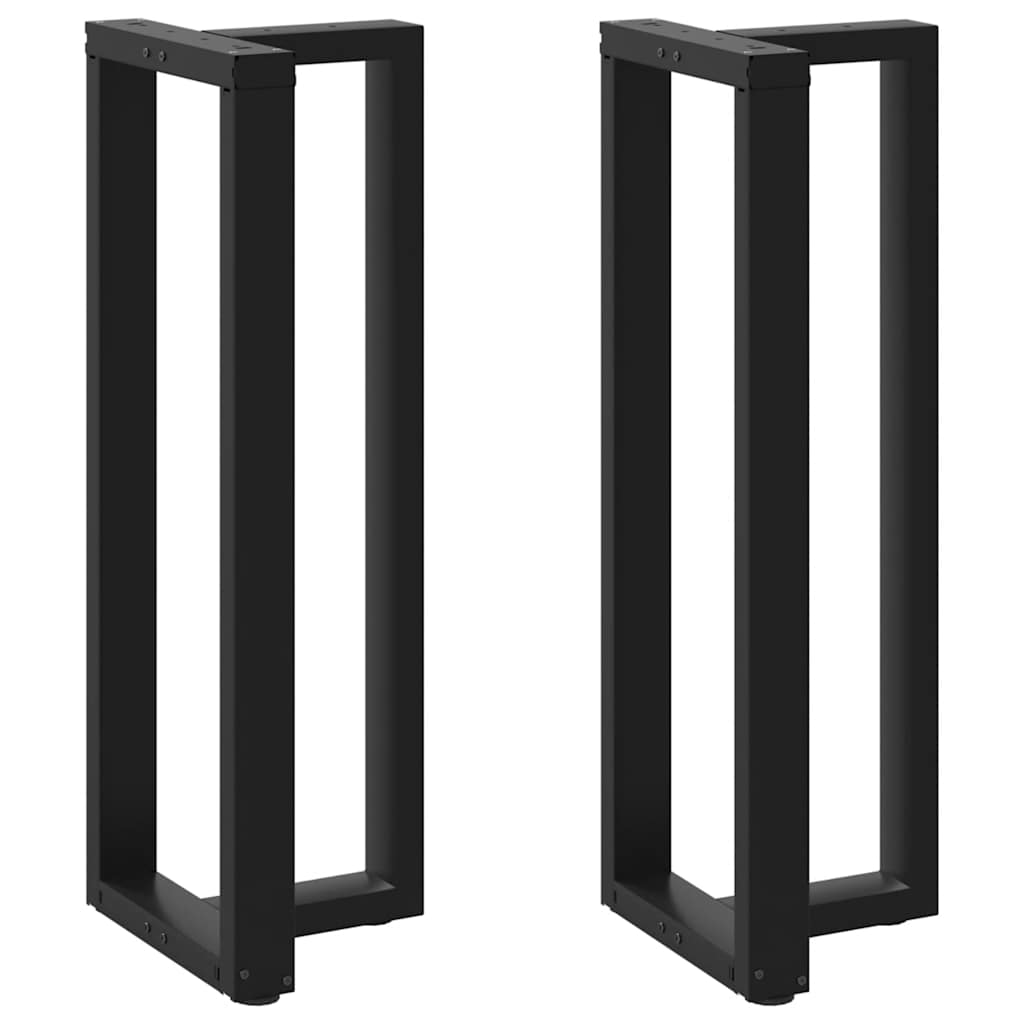 Bar Table Legs T-Shaped 2 pcs Black 40x35x(110-111) cm Steel - Discount Dealers