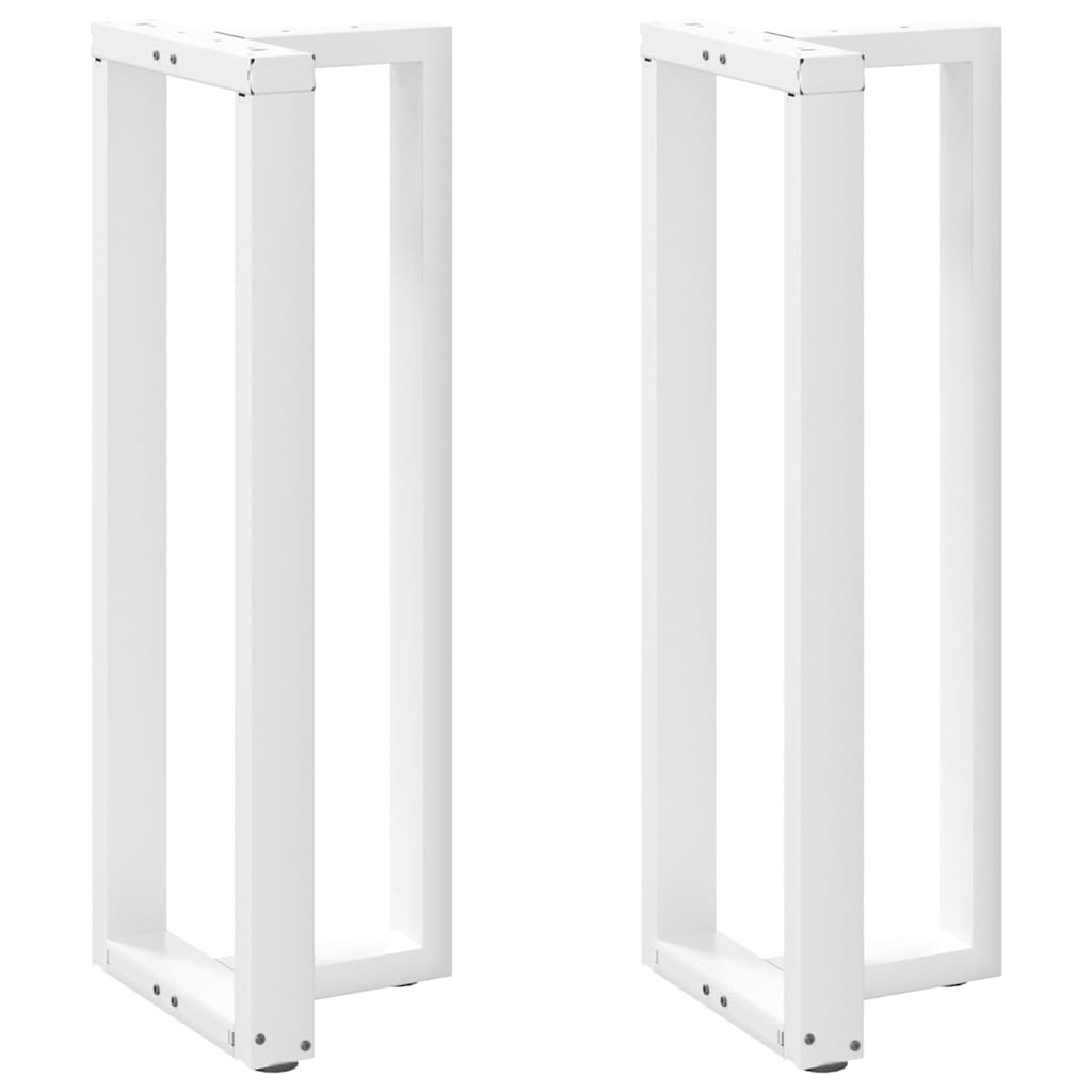 Bar Table Legs T-Shaped 2 pcs White 40x35x(110-111) cm Steel - Style and Chic