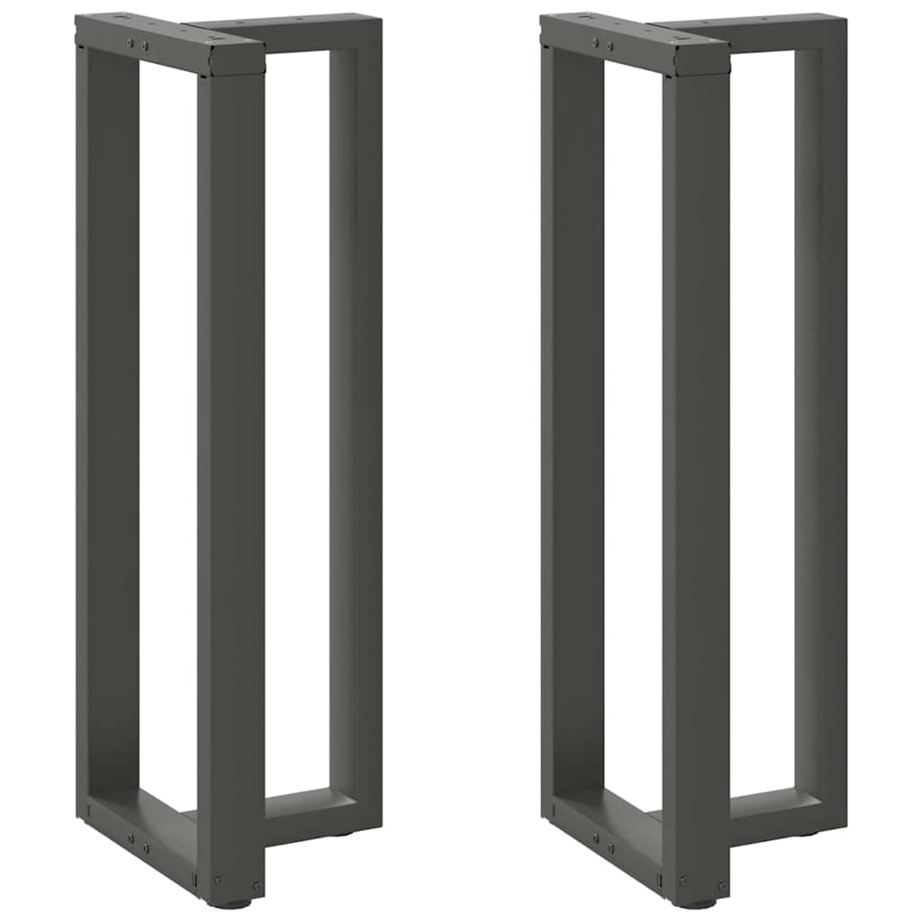 Bar Table Legs T-Shaped 2 pcs Anthracite 50x35x(110-111) cm Steel - Merkel Designers
