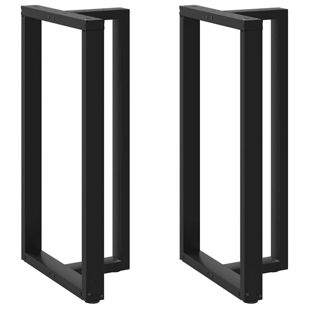 Bar Table Legs T-Shaped 2 pcs Black 60x35x(110-111) cm Steel - Brittle & Co