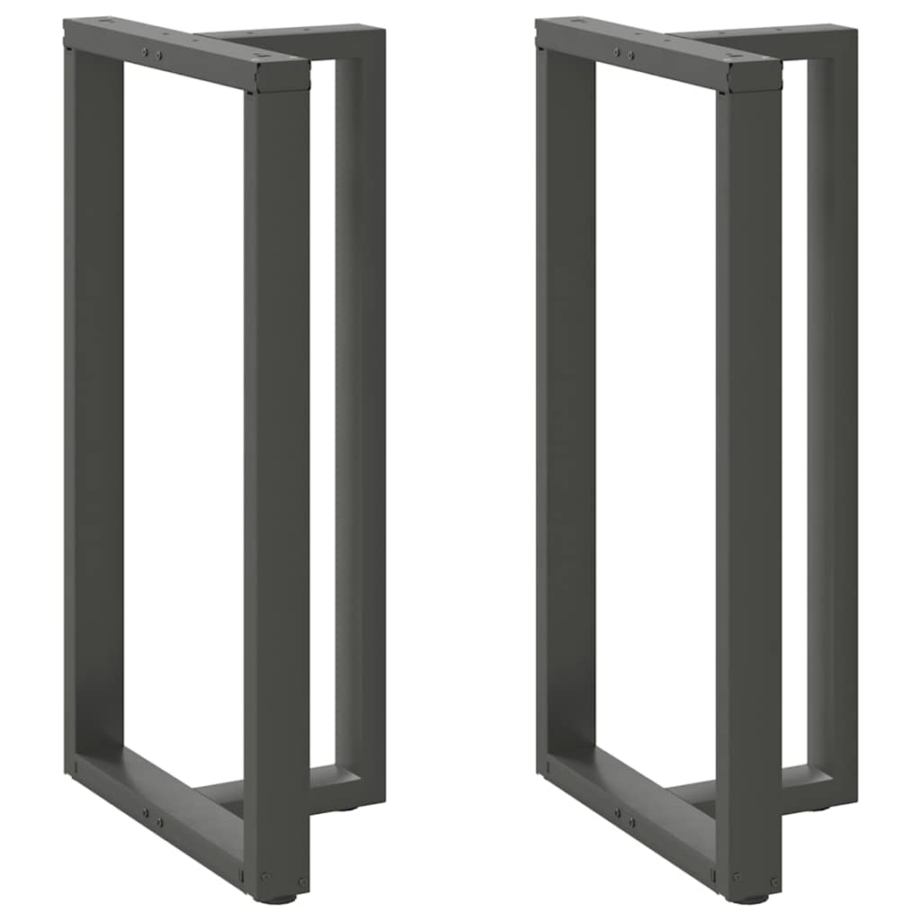 Bar Table Legs T-Shaped 2 pcs Anthracite 60x35x(110-111) cm Steel - Decor Base