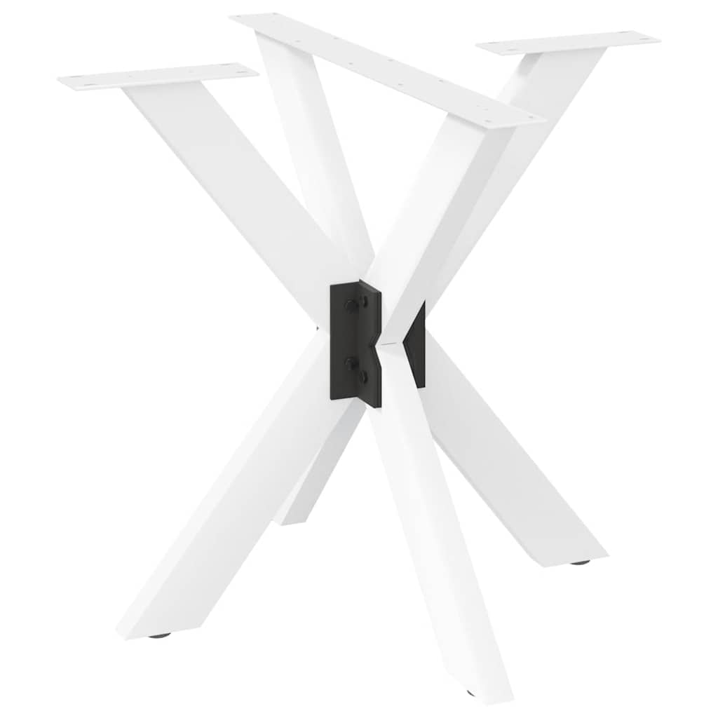 TILUX Dining Table Leg Spider Shape 85x85x(72-73) cm Steel - White - Charlotte Dunes