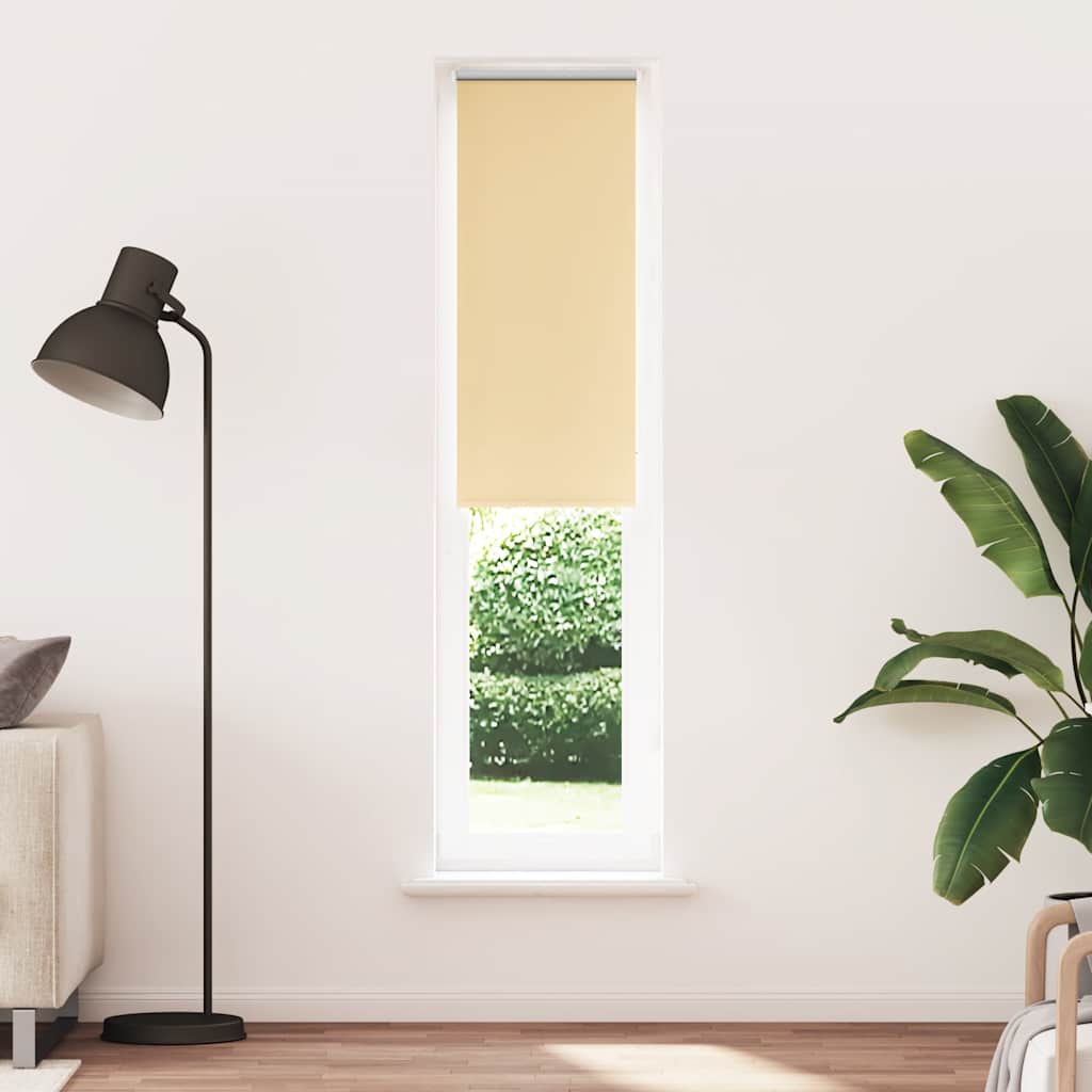 Roller Blind Blackout Beige 55x210 cm Fabric Width 50.7 cm Polyester - Merkel Designers