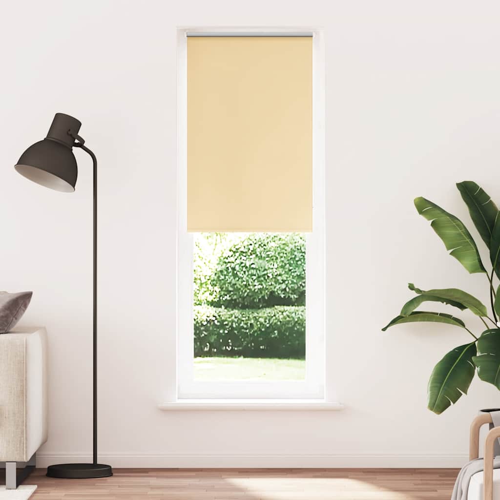 Roller Blind Blackout Beige 65x230 cm Fabric Width 60.7 cm Polyester - All Things Good
