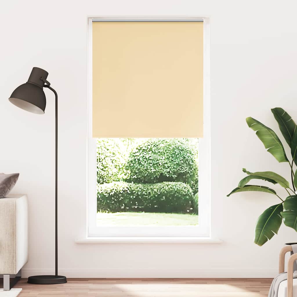 Roller Blind Blackout Beige 95x230 cm Fabric Width 90.7 cm Polyester - Charlotte Dunes