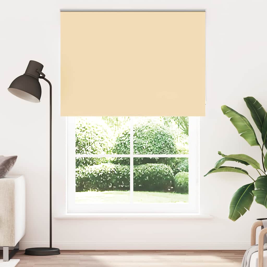 Roller Blind Blackout Beige 150x230 cm Fabric Width 146.6 cm Polyester - Charlotte Dunes