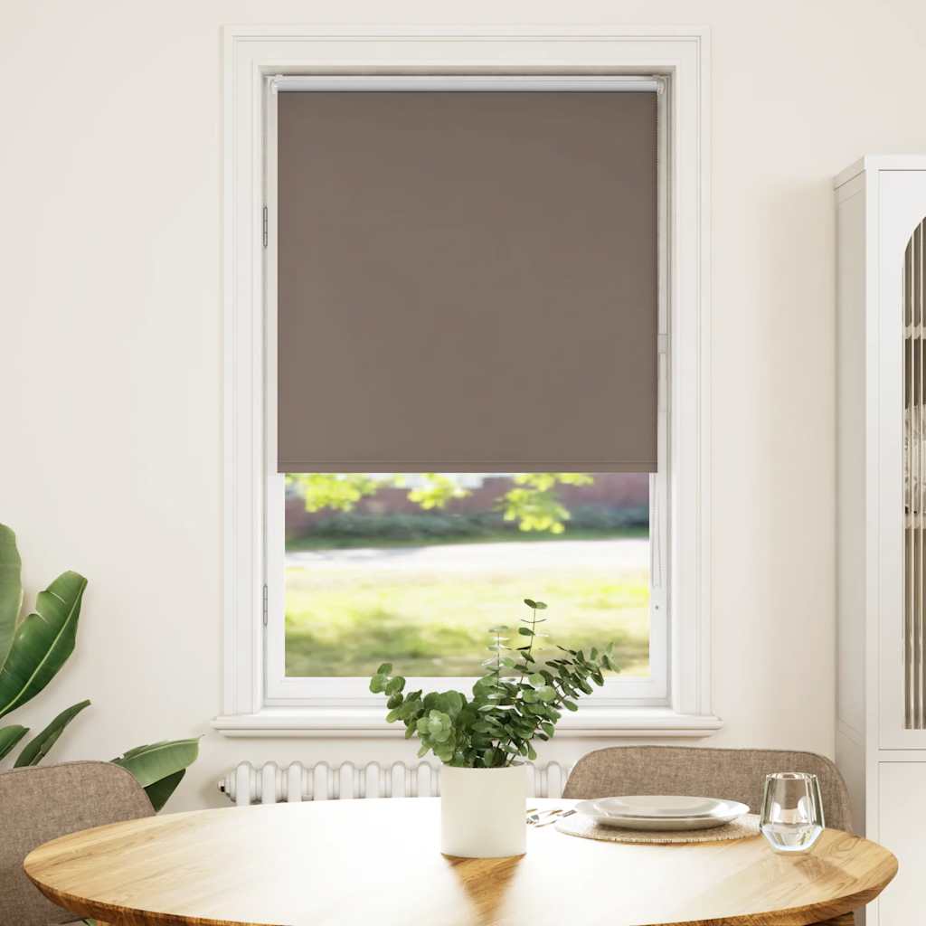 Roller Blind Blackout Coffee 70x130 cm Fabric Width 65.7 cm Polyester - The Home Maker