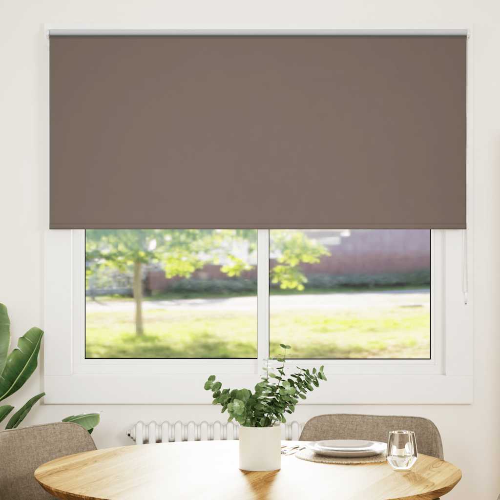 Roller Blind Blackout Coffee 165x175 cm Fabric Width 161.6 cm Polyester - Charlotte Dunes