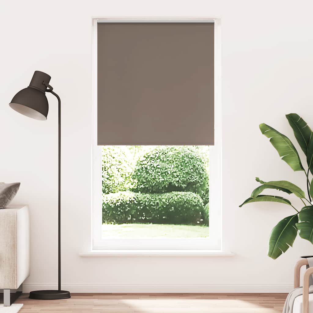 Roller Blind Blackout Coffee 115x210 cm Fabric Width 110.7 cm Polyester - Sid & Sam