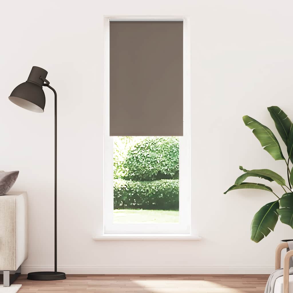 Roller Blind Blackout Coffee 80x230 cm Fabric Width 75.7 cm Polyester - Charlotte Dunes