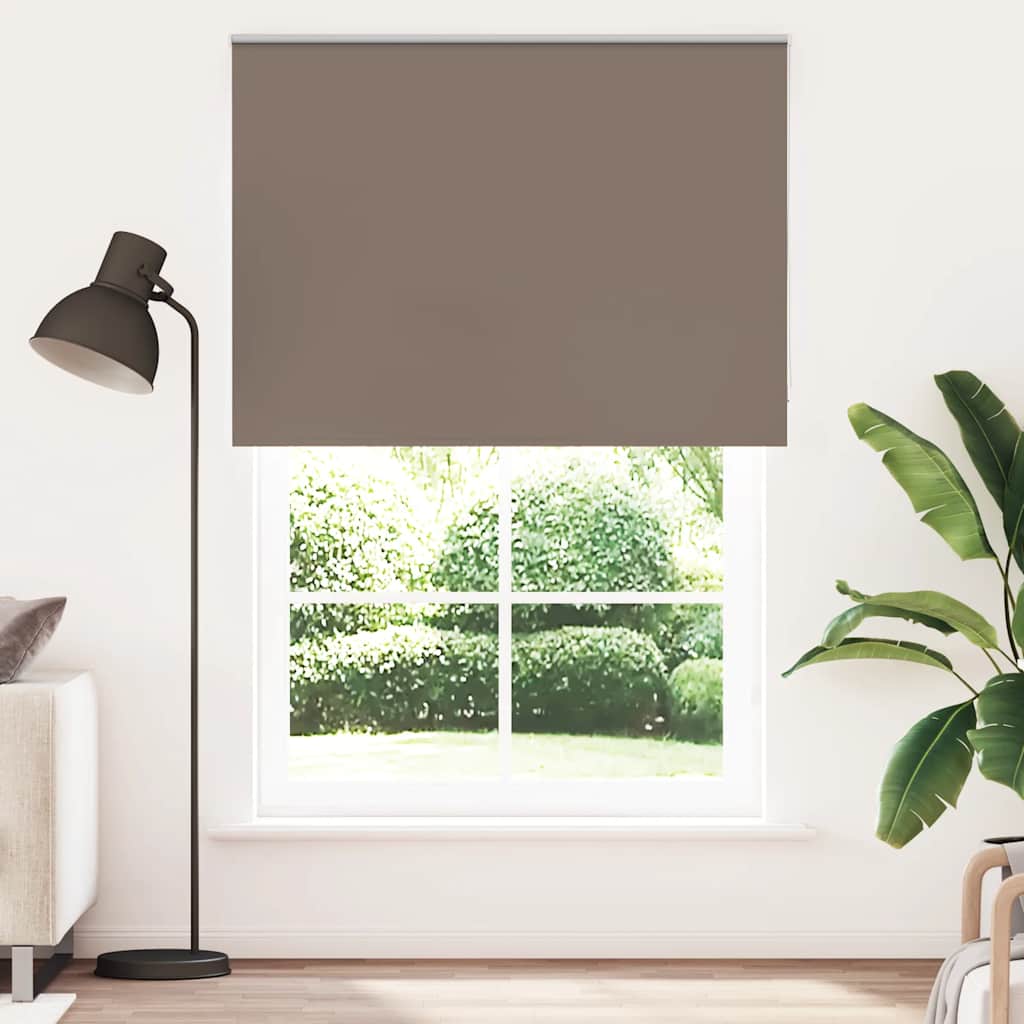 Roller Blind Blackout Coffee 145x230 cm Fabric Width 141.6 cm Polyester - Charlotte Dunes