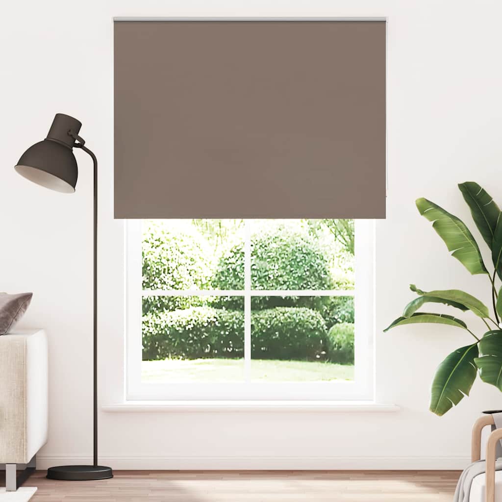 Roller Blind Blackout Coffee 155x230 cm Fabric Width 151.6 cm Polyester - Direct Imports