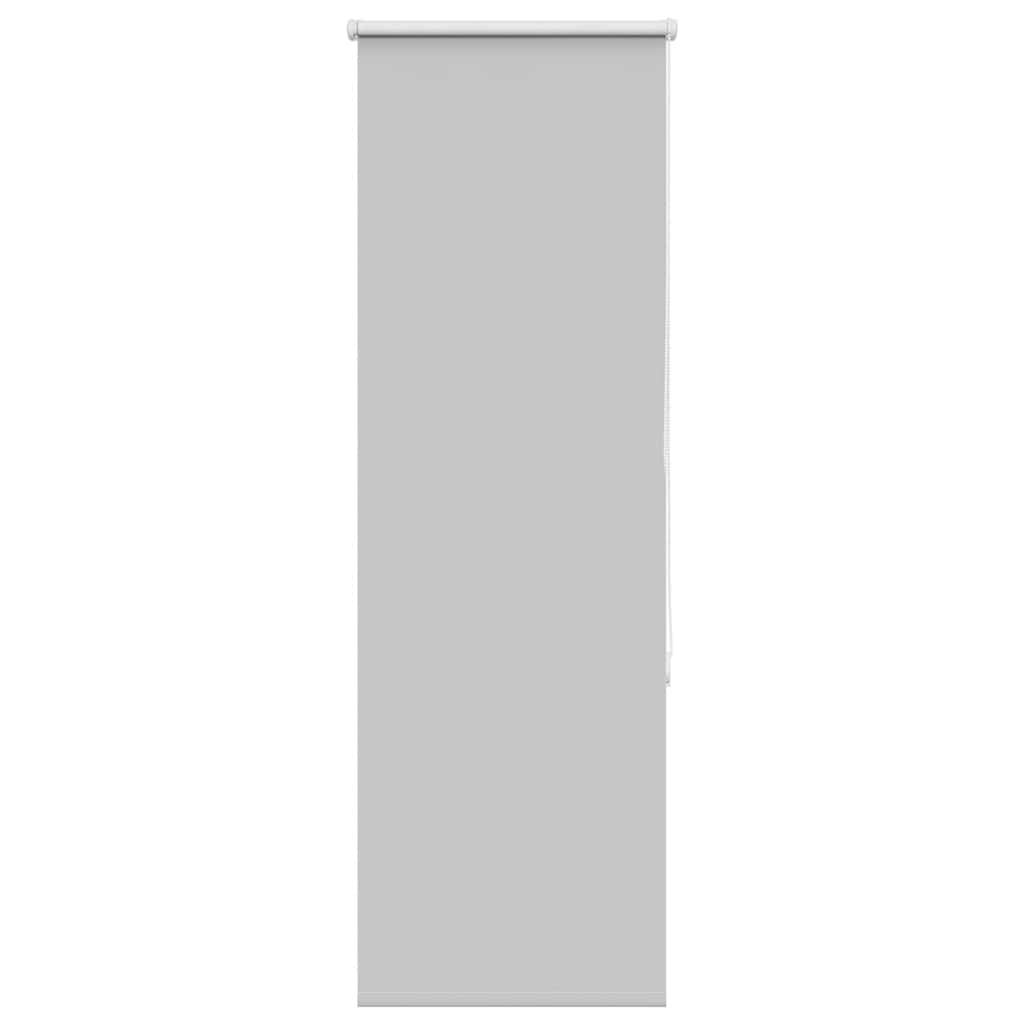 Roller Blind Blackout Light Grey 40x175 cm Fabric Width 35.7 cm Polyester - The Home Maker