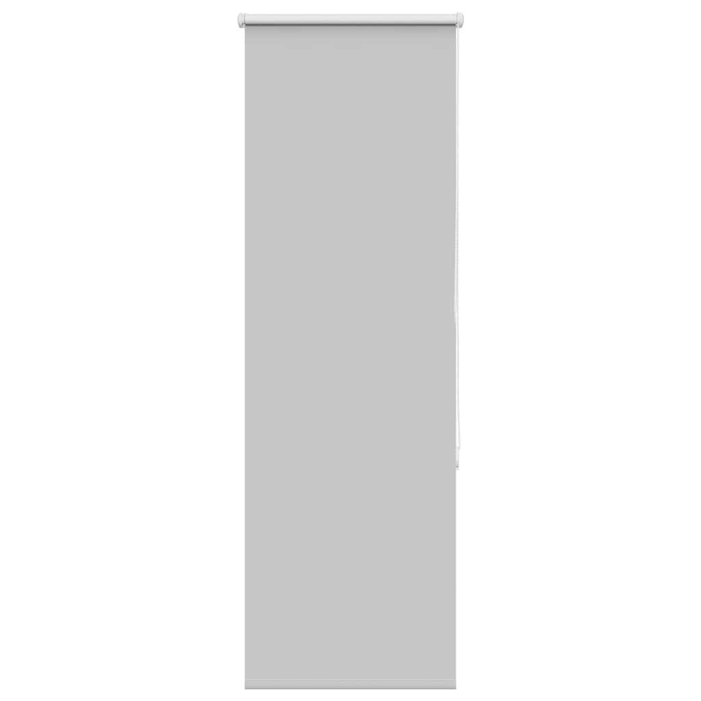 Roller Blind Blackout Light Grey 50x175 cm Fabric Width 45.7 cm Polyester - Design Hut