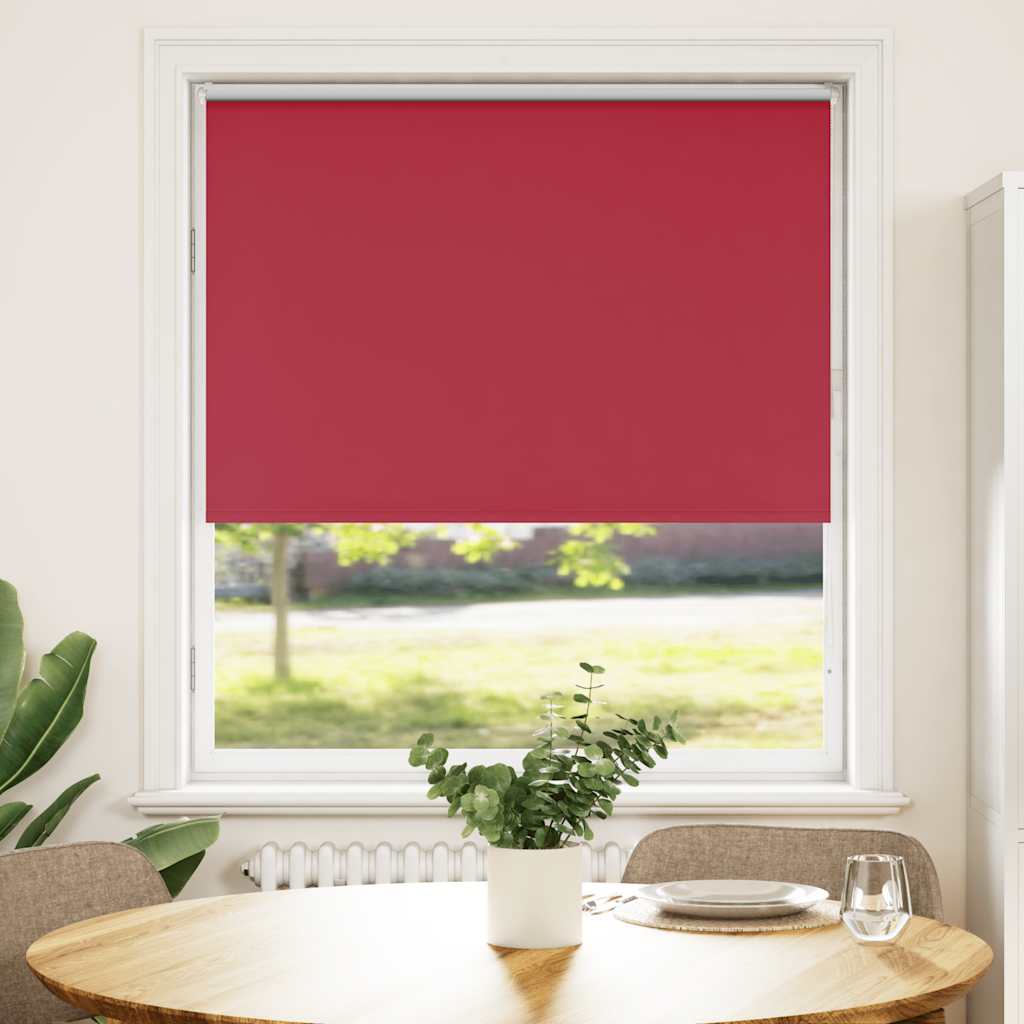 Roller Blind Blackout Red 95x150 cm Fabric Width 90.7 cm Polyester - Direct Imports