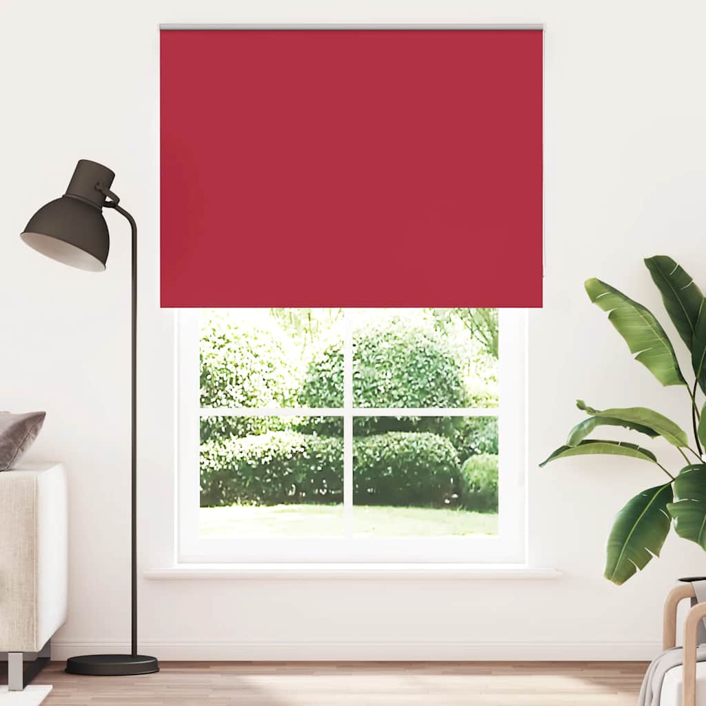 Roller Blind Blackout Red 160x210 cm Fabric Width 156.6 cm Polyester - Sid & Sam