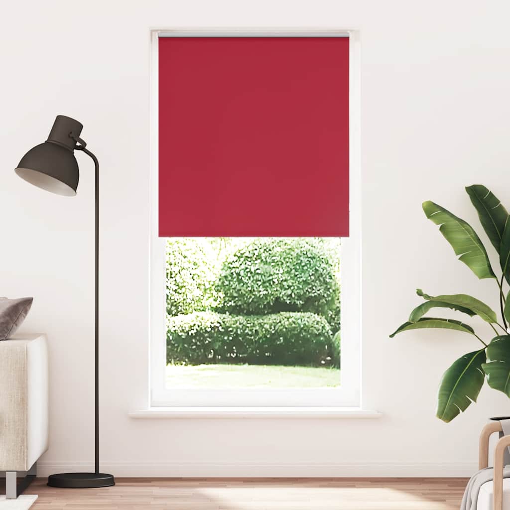 Roller Blind Blackout Red 110x230 cm Fabric Width 105.7 cm Polyester - Sid & Sam