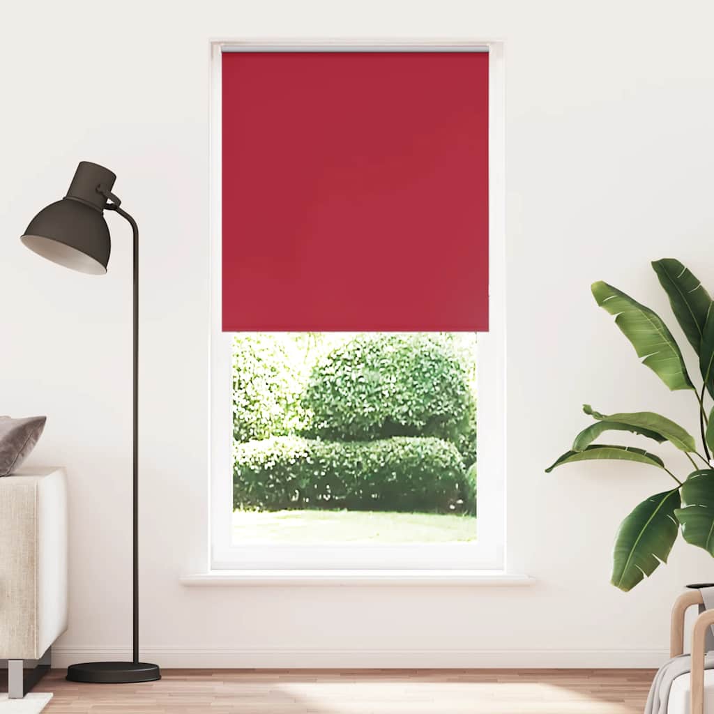 Roller Blind Blackout Red 115x230 cm Fabric Width 110.7 cm Polyester - Charlotte Dunes