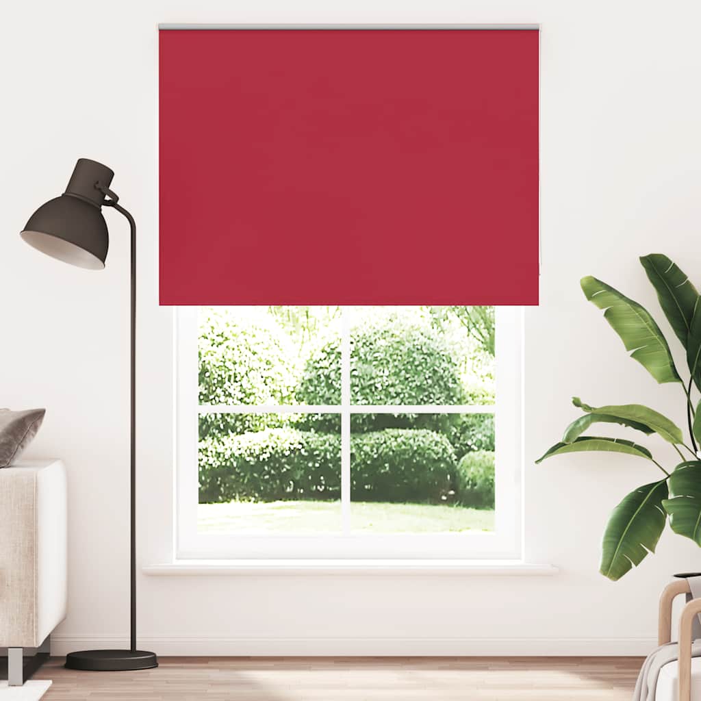 Roller Blind Blackout Red 145x230 cm Fabric Width 141.6 cm Polyester - Sid & Sam