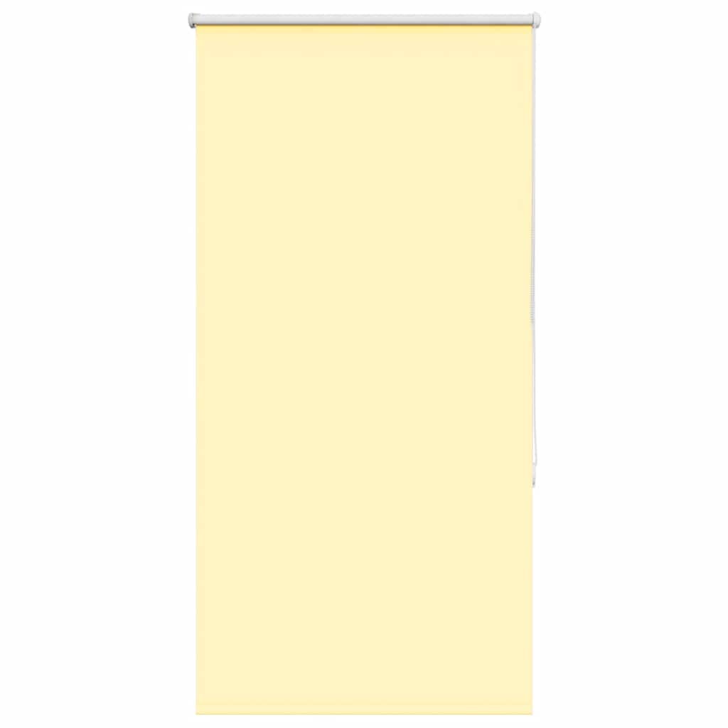 Roller Blind Blackout Yellow 80x130 cm Fabric Width 75.7 cm Polyester - Merlin Deals