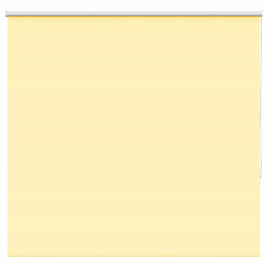 Roller Blind Blackout Yellow 145x130 cm Fabric Width 141.6 cm Polyester - Decor Base