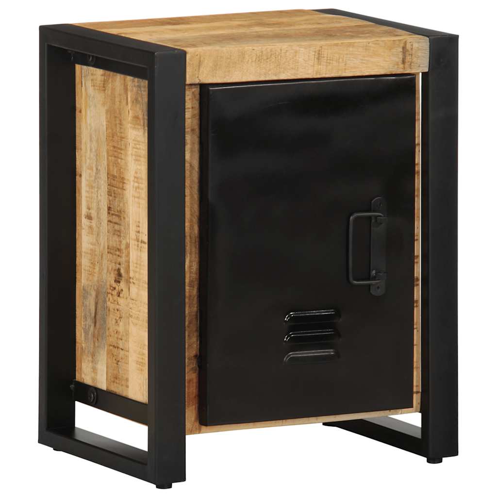 Bedside Cabinet 40x30x51 cm Solid Rough Wood Mango - Brittle & Co