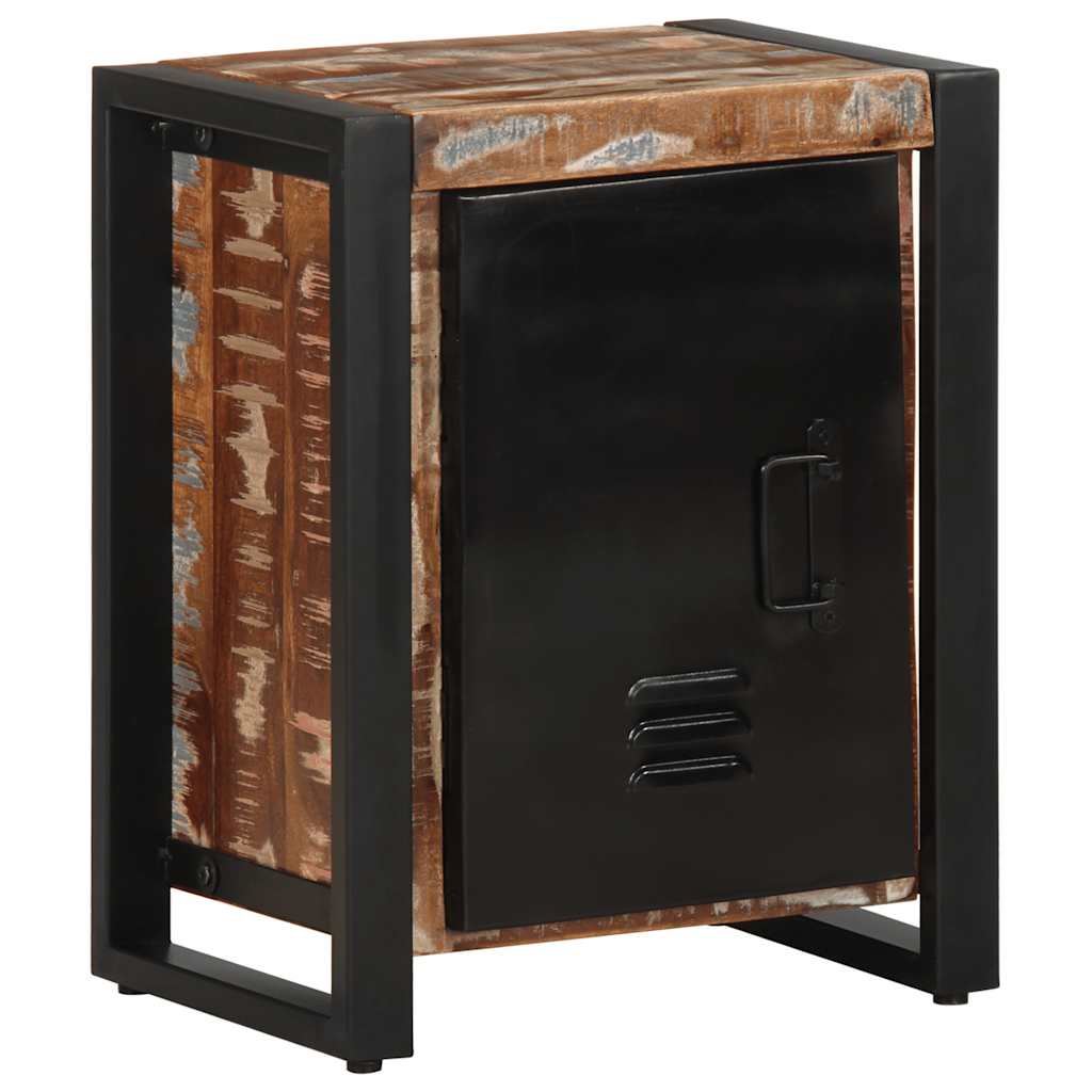 Bedside Cabinet Multicolour 40x30x51 cm Solid Wood Reclaimed - Merkel Designers